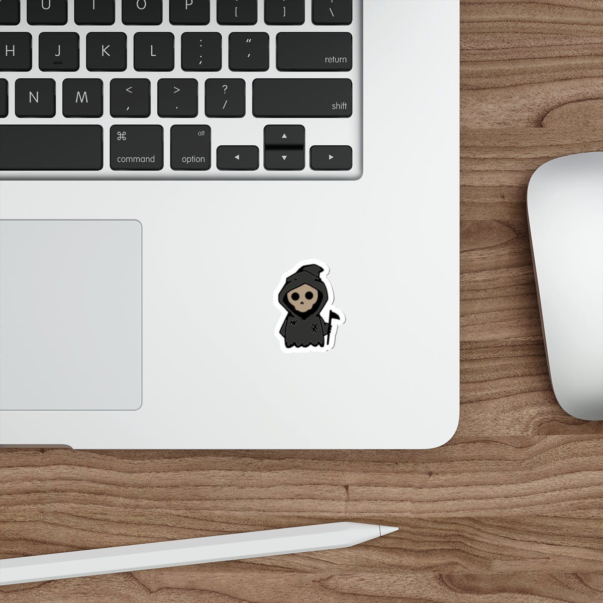 Grimmie the Grim Reaper Die-Cut Sticker
