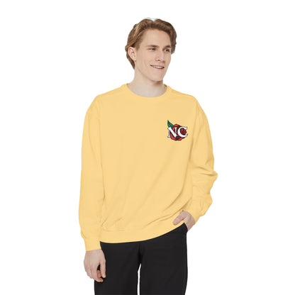 NC Rose Dyed Embroidered Crew Neck