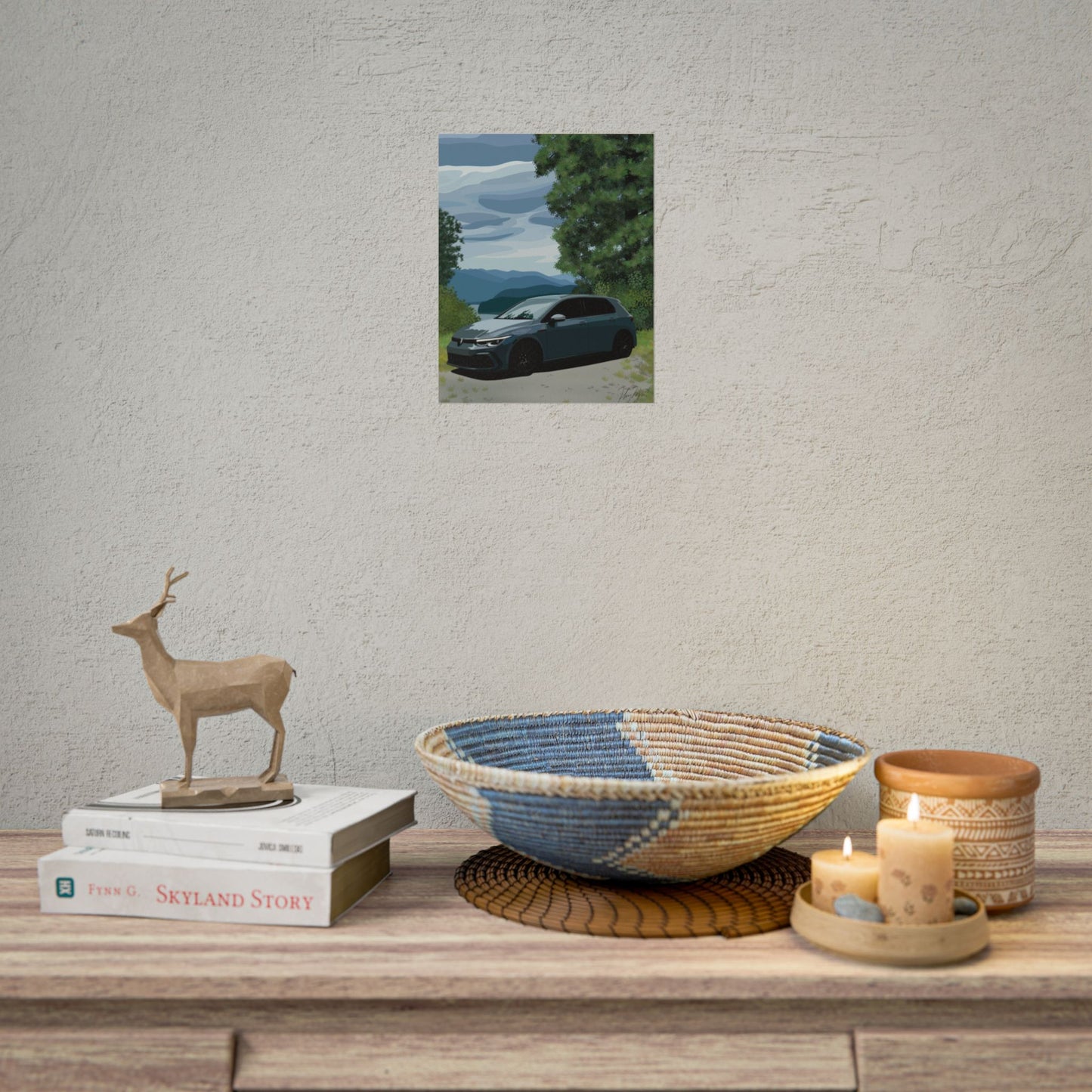 Mk8 GTI Rolled Poster (Digital Art)