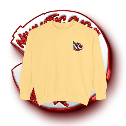 NC Rose Dyed Embroidered Crew Neck