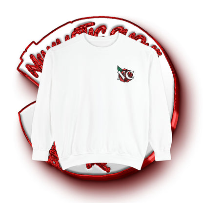 NC Rose Dyed Embroidered Crew Neck