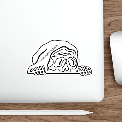 Grim Reaper Peeking Sticker