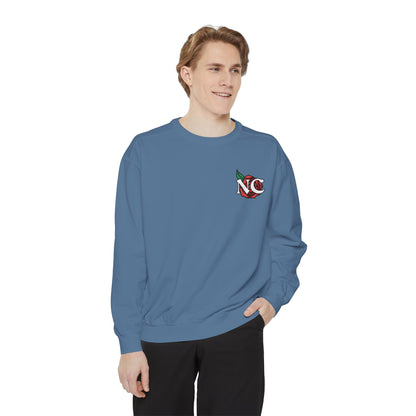 NC Rose Dyed Embroidered Crew Neck